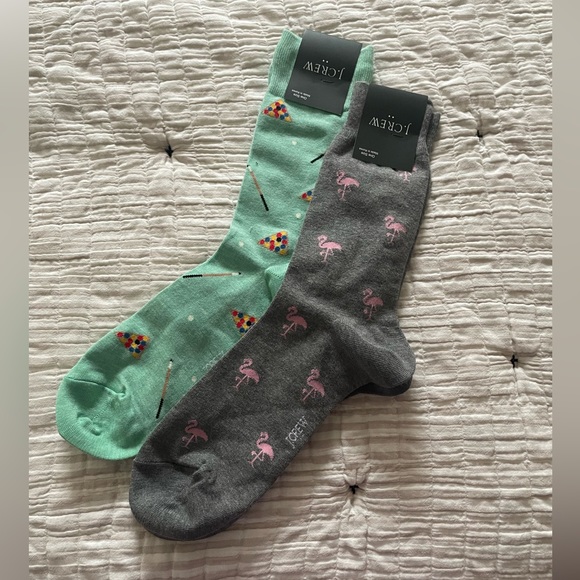 J. Crew Underwear & Socks Nwt Jcrew Mens Patterned Socks Two Pairs